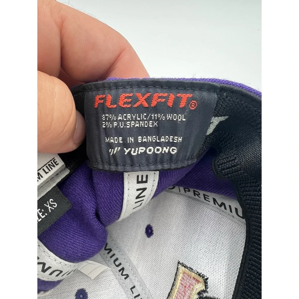 Cap America Lucky 777 Purple Flexfit Fitted Hat XS Premium Line Casino